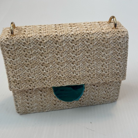 Summer purse Unbranded Stylish Woven Tan Bag NWOT - Picture 2 of 11